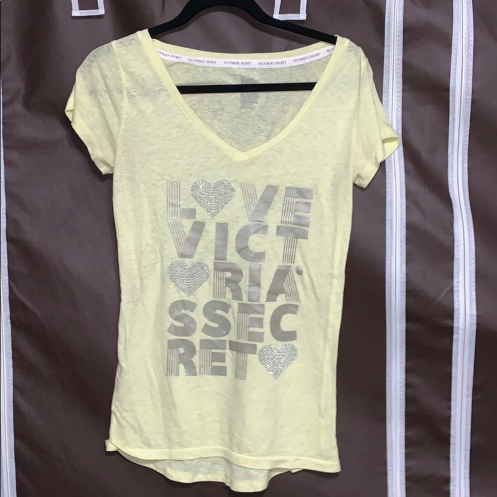 Yellow Victoria Secret shirt